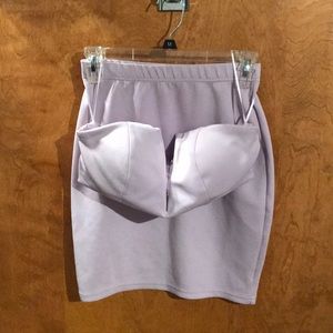 Mini skirt and crop top set